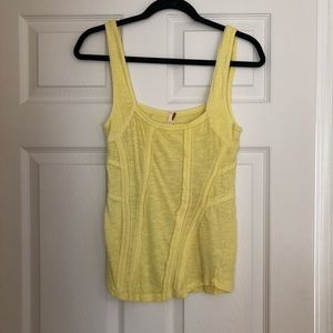 Free People Yellow Tank